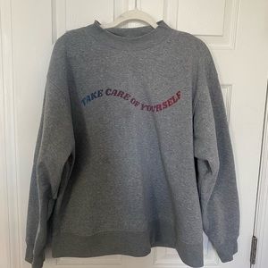 Nordstrom BP fleece mock neck sweatshirt